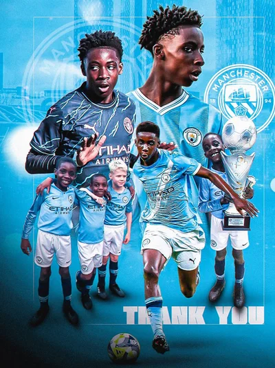 Teenage Nigerian midfielder bids farewell to Man City after eight years ahead of Man Utd transfer