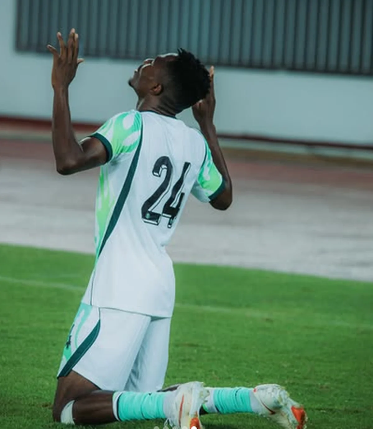 'Take the risk' - Super Eagles debutant Usor reveals advice from Simon before game-winning strike