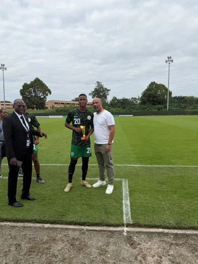What Flying Eagles striker Adeleke said after winning the Man of the Match award against Togo