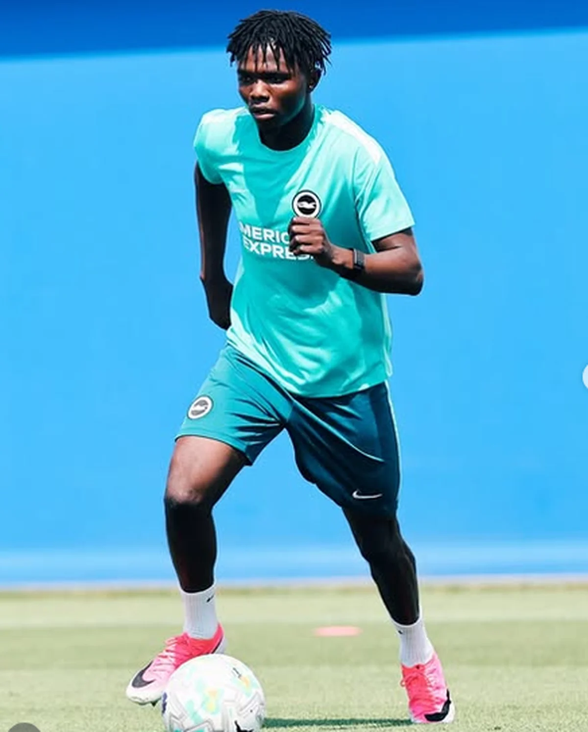 Exciting Nigerian forward makes his debut for Brighton after record-breaking summer transfer